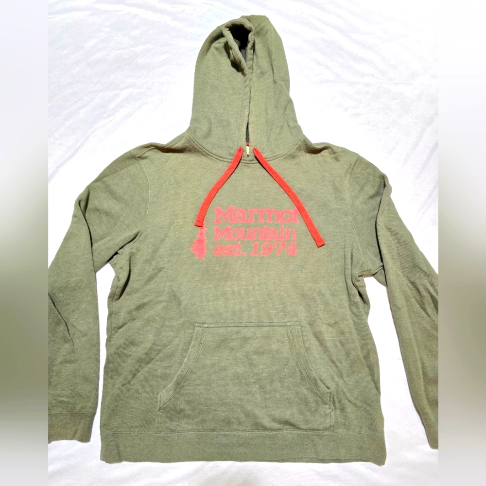 Marmot Mountain Hooded Sweatshirt / Hoodie - Picture 2 of 4